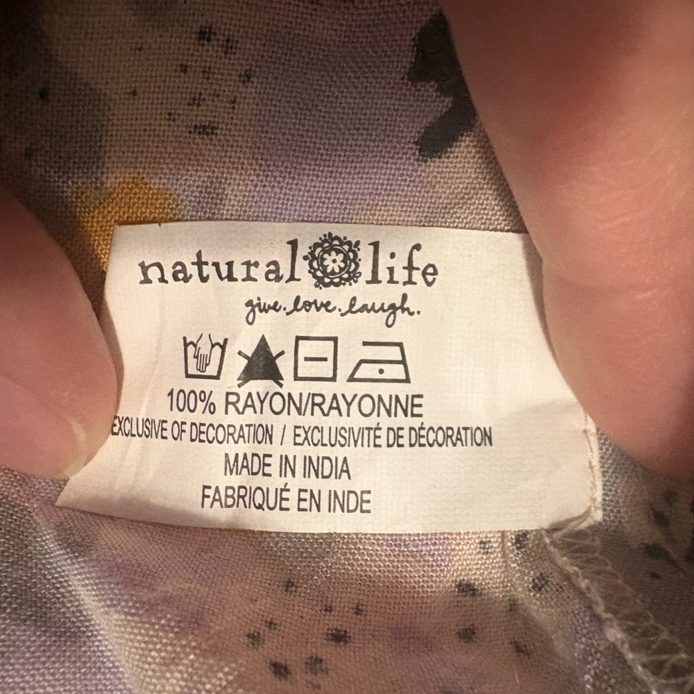 NATURAL LIFE Beige Multi Floral Maxi Dress with Spaghetti Straps - Picture 7 of 7